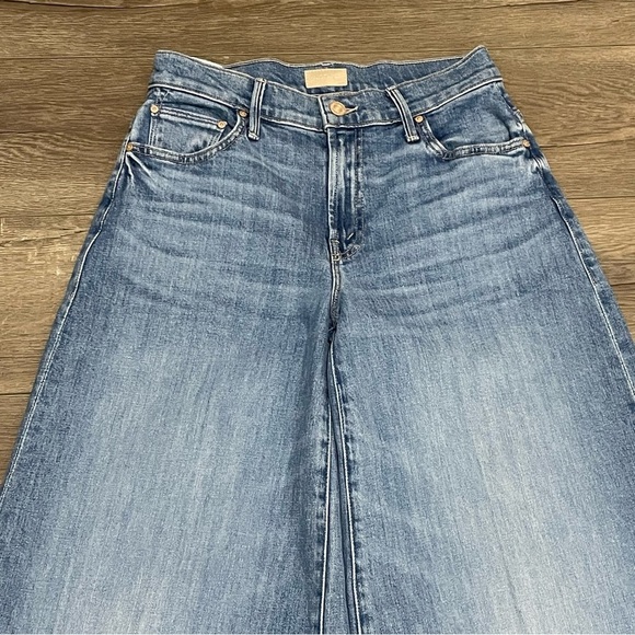 Mother The Swisher Sneak Fray Boogie Down Super Wide Leg Jean Sz 25 NWOT - Picture 4 of 14